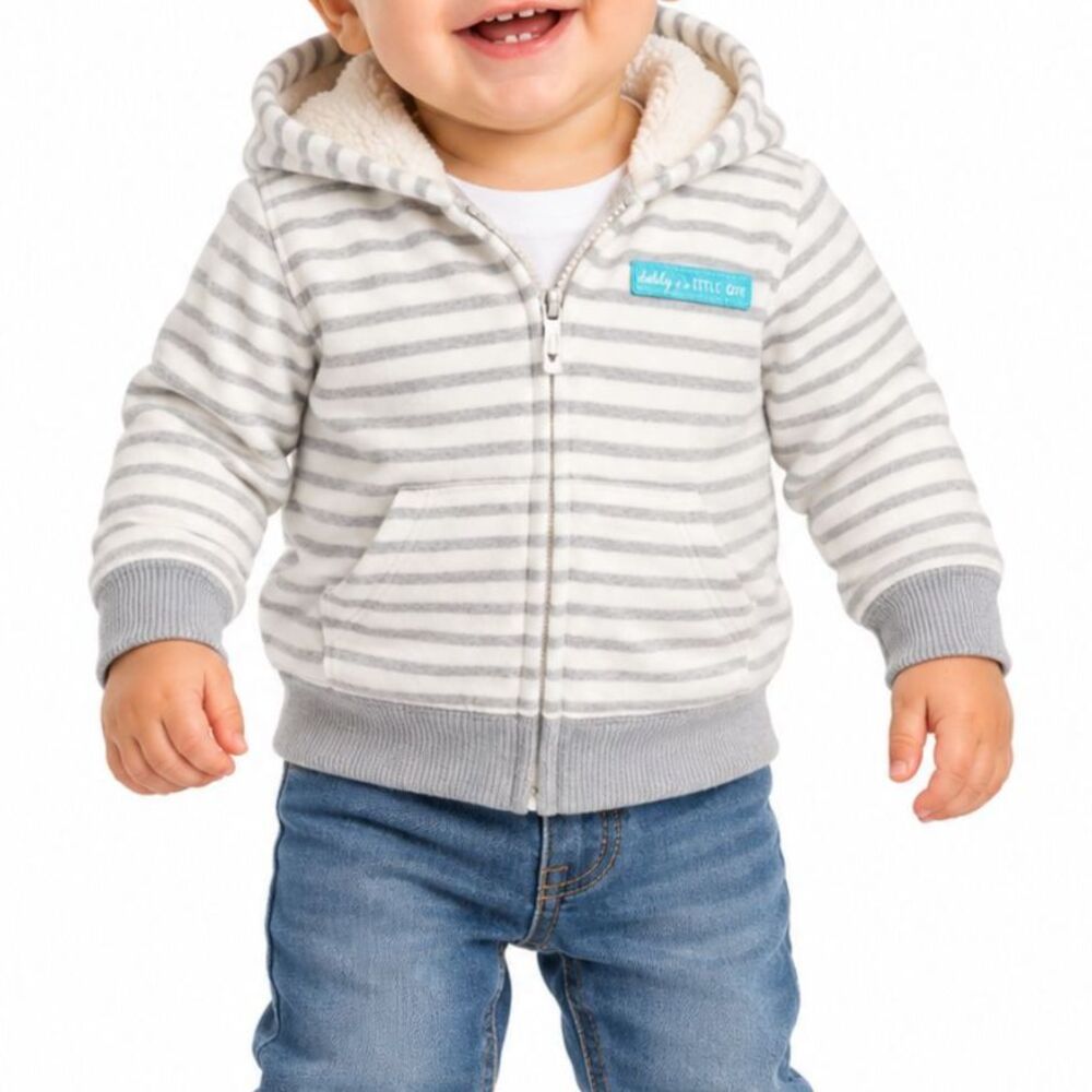 🔥 5 for $30 🔥 Carter’s Just One You Sherpa-Lined Zip-Up Hoodie | 12M